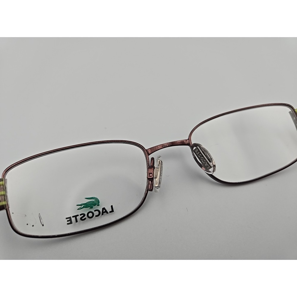 LACOSTE LA12237 BR Brown Green Eyeglasse (Frames Only) 49+ 18-135mm - Picture 5 of 6
